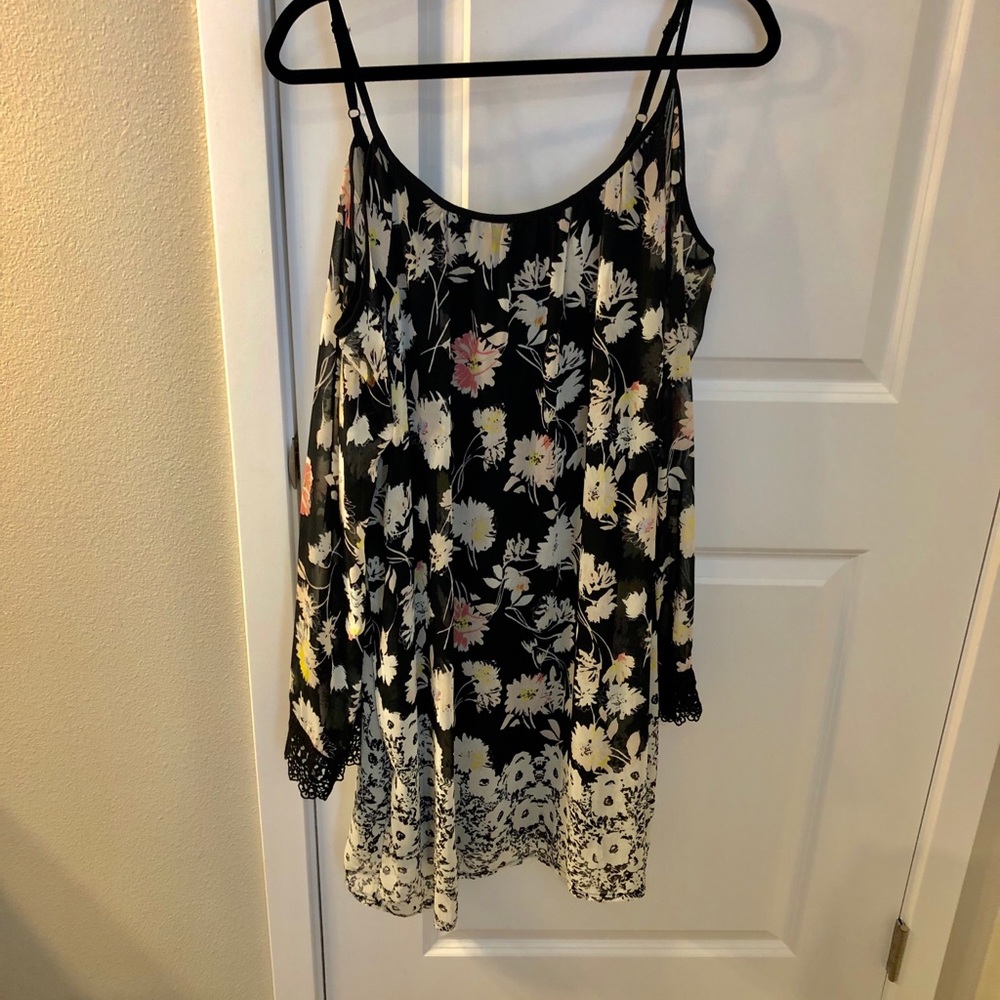 Bare shoulder dress
